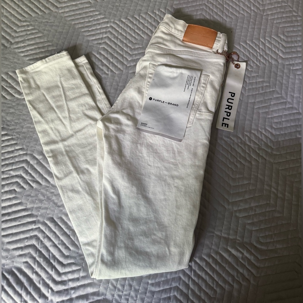 Purple Brand White Jeans